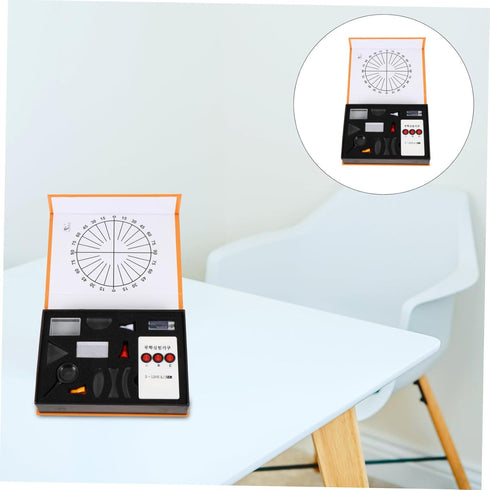 17-Piece Set Ciieeo Optical Experiment Kit Concave Convex Lens Prism and Mirror for Physics Education Practical Optical