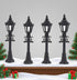 BILIJIN (4) Crown-Shaped Mini Street Lamp, Decorative Table Lamp, Mini Landscape for Christmas Decoration Micro