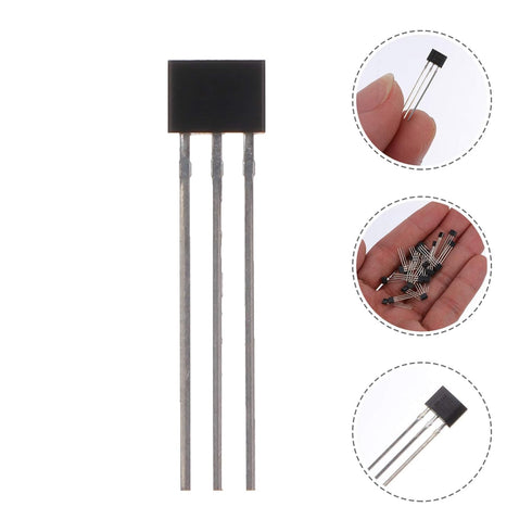 ULTECHNOVO 100pcs A3144 Hall Effect Sensor for High-Temperature Operation