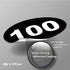 iSYFIX Black Consecutive Number Stickers – 1 to 100, 3-inch Vinyl Self Adhesive Decal for Organizing & Storage