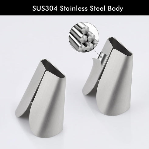 2 Pack, AH7201-2-P2 KES Kitchen Towel Hooks Self Adhesive Dish Towel Holder Hand Towel Hook Hanger Rustproof Stainless
