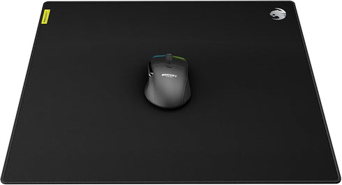 ROCCAT Sense Pro Square PC Gaming Mousepad, Non-Slip Rubber Back, Speed Military-Grade Fabric, Black