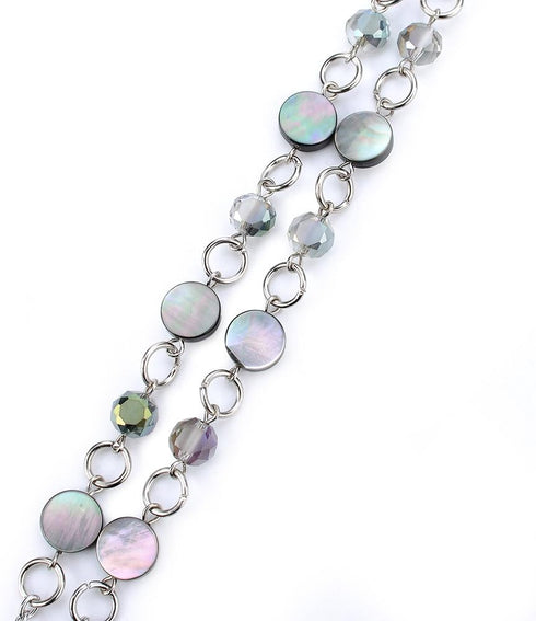 Beautiful ID Necklaces with Balled Beads Lanyards for Keys - Stainless Steel Chain, Birthday Gifts for Women
