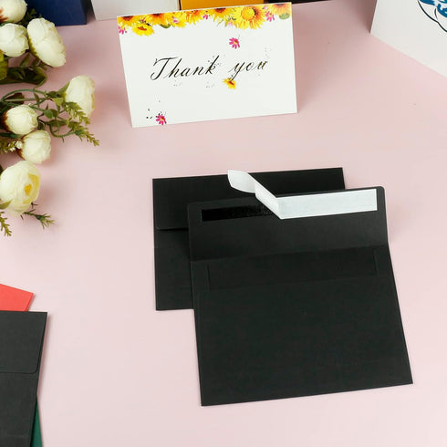 YINUOYOUJIA 50 Packs A7 Envelopes for Invitations, 5x7 Self Seal Envelopes for Weddings, Baby Showers, Mailing