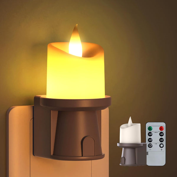 2-in-1 Plug in Night Light (1 Pack) - Dual Mode: Dusk to