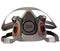 3M Half Facepiece Reusable Respirator 6300, NIOSH, Four-Point Harness, Comfortable Fit, Dual