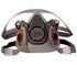 3M Half Facepiece Reusable Respirator 6300, NIOSH, Four-Point Harness, Comfortable Fit, Dual