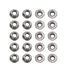 STORMCUBE M8x1.25mm DIN6923 20 Pack 304 Serrated Flange Nuts Stainless Steel Hex Lock Nuts Full Thread for Industrial
