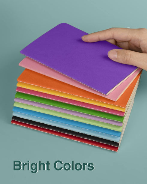 Mini Notebooks Bulk, 36 Pack Small Pocket Journal Notepads, Blue Cover, 3.5 x 5.5 Inches, 30 Sheets/60 Pages