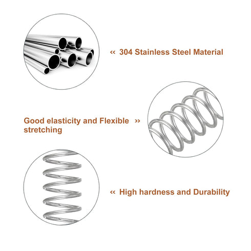 uxcell 5Pcs Compression Spring, Wire Diameter 0.016", OD 0.16", 304 Stainless Steel Coil Mechanical Compressed Spring