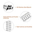 uxcell 5Pcs Compression Spring, Wire Diameter 0.016", OD 0.16", 304 Stainless Steel Coil Mechanical Compressed Spring
