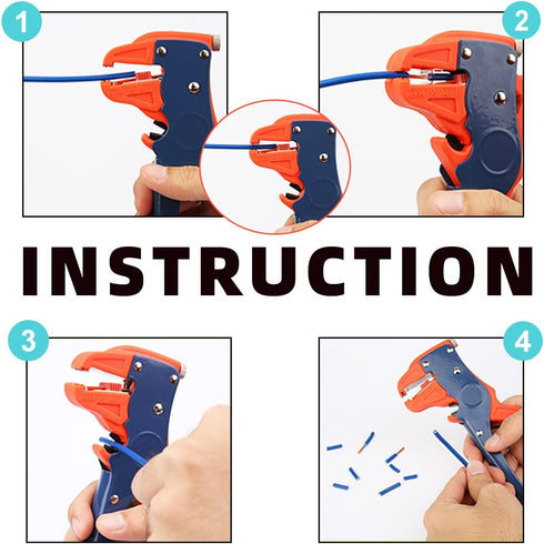 BOENFU Automatic Wire Stripper and Cutter - 2 in 1 Heavy Duty Adjustable Eagle Nose Tool for Repairs