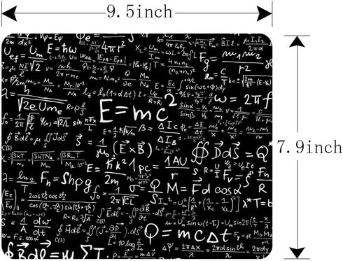 Gaming Mouse Pad Formula Blackboard Physical Equations, Non-Slip Rubber Mouse Pad for Computers, Laptop, Office
