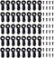 320PCS Picture Frame Turn Button Fasteners Set with Screws for Hanging Pictures, Drawing Crafts, Photos, Black