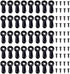 320PCS Picture Frame Turn Button Fasteners Set with Screws for Hanging Pictures, Drawing Crafts, Photos, Black
