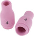 10Pcs Alumina Nozzle Ceramic Cups 13N08 (#4) for TIG Welding Large Gas Lens PTA SR DB WP-9 20 25