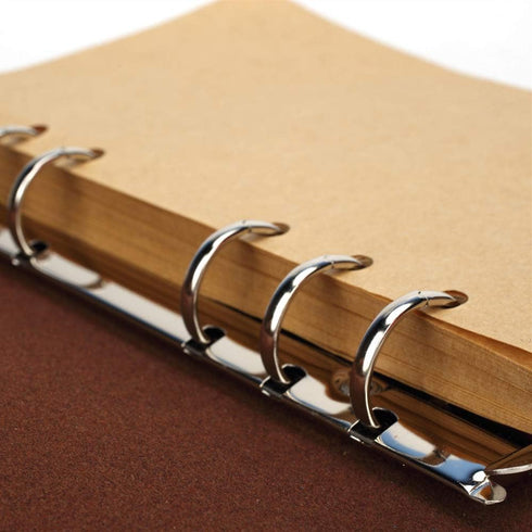 MALEDEN Vintage Travel Journal, Leather Refillable Sketchbook Diary Planner with Unlined Pages