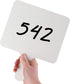 White Board Dry Erase Answer Paddle - Double Sided (1 Pack, 7.83" x 6.46")