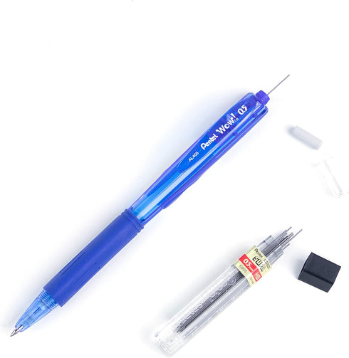 Pentel Wow Mechanical Pencil, 0.5mm, Blue Barrel, Box of 12 (AL405C)