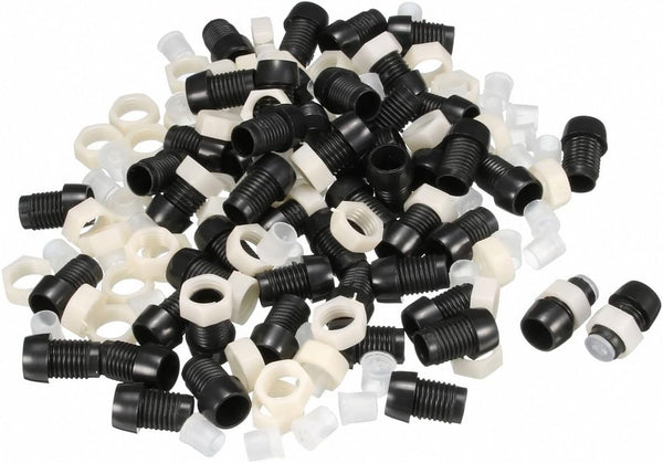 uxcell 50pcs 5mm LED Lamp Holder Light Bulb Socket Plastic Chrome Plated