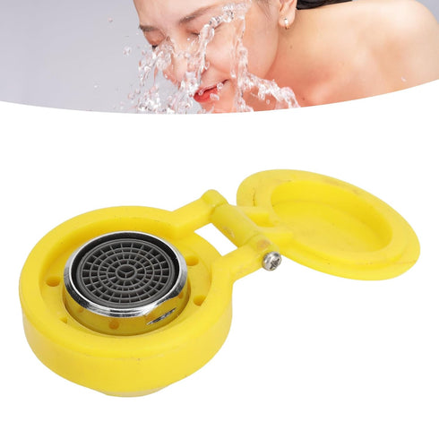 Yellow Eye Wash Spray Head, Portable Eye Washer for Laboratory, Premium 304 Stainless Steel and ABS Materials