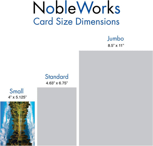 The Best Card Company - 20 Landscape Nature Note Cards Blank (4 x 5.12 Inch) - 10 Designs, 2 Each, Reflections