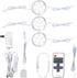 Kitchen Above Under Cabinet Lights Kit, Linkable Daisy Chained Wired Round LED
