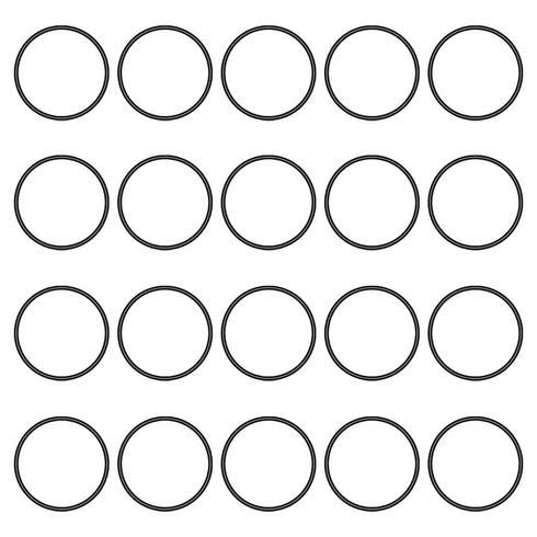 50Pcs Buna-N O-Ring Metric Nitrile Rubber Round Sealing Gasket for Plumbing, Faucet Repair, Black Tone (ODxIDxW)