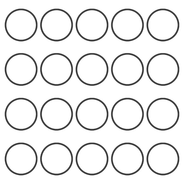 50Pcs Buna-N O-Ring Metric Nitrile Rubber Round Sealing Gasket for Plumbing, Faucet Repair, Black Tone (ODxIDxW)
