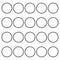 50Pcs Buna-N O-Ring Metric Nitrile Rubber Round Sealing Gasket for Plumbing, Faucet Repair, Black Tone (ODxIDxW)