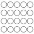 50Pcs Buna-N O-Ring Metric Nitrile Rubber Round Sealing Gasket for Plumbing, Faucet Repair, Black Tone (ODxIDxW)