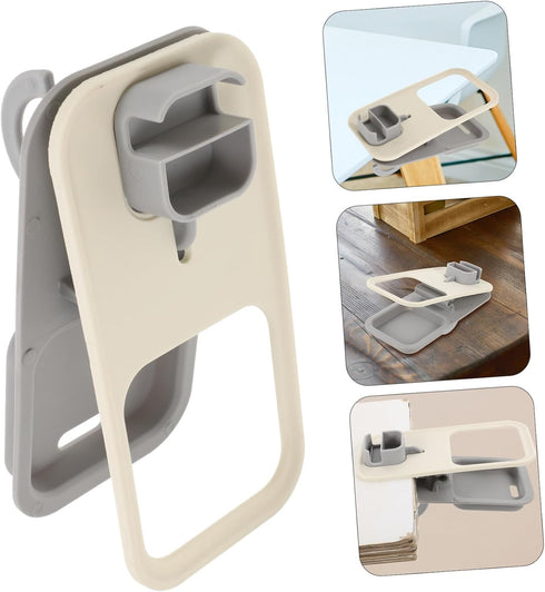 ABOOFAN Holder for Desktop Portable Table-Side Drink Stand Hook Multi-use Clamp for Office and Home Keeps Your