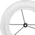 HOMSFOU Paper Floor Lamp Shade Replacement, White round Japanese Paper Lantern, Floor Lighting Shade for Living Room