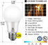 Energetic 4-Pack Dusk to Dawn LED Outdoor Light Bulb, 60 Watt Equivalent(6W), 800LM, Warm White 3000K, E26 Base, Automatic On/Off Sensor Light Bulb for Porch, Hallway, Garage, UL Listed by Energetic Lighting