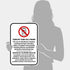 12x18 Inches, 55 Turn Off Your Cell Phone The use of Cell Phones beepers Unauthorized Tape recorders Sign, mil Thick