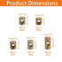 Bnnrjia 77 M6 Set, Hammer Pcs Barrel Nuts, Cross Dowel Joint Nuts, Metric Slotted Barrel Nut Embedded Nut for Bed Crib