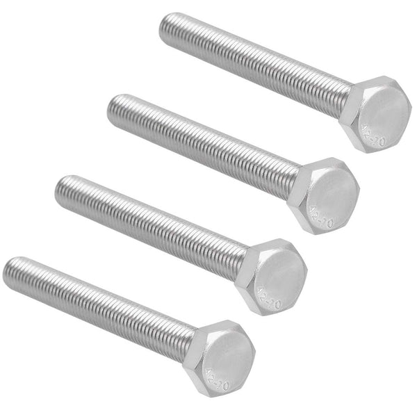 uxcell M10x85mm Hex Bolts - 304 Stainless Steel Hexagon Screw Bolt, 4 pcs