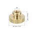 uxcell Knurled Thumb Nuts, 6Pcs M3 x D11mm x H6.5mm Brass High Head Round Knobs for 3D Printer Parts