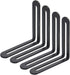 Xiaoyztan 4 Pcs Stainless Steel Reinforced L-Shape Corner Brackets Slotted Adjustable Corner