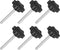 uxcell 6Pcs M4 x 40mm Star Knobs, Plastic Hex Shaped Clamping Knob for Umbrella Base Replacement