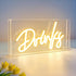 Drinks Neon Sign, Drinks Signs USB LED Desk Lightbox with ON/OFF Switch,