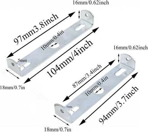 Meuey Lyot 3.7Inch, 4.1Inch Offices-4PCS Ceiling Light Plates, Lighting Equipment Mounting Brackets for Cross Bar