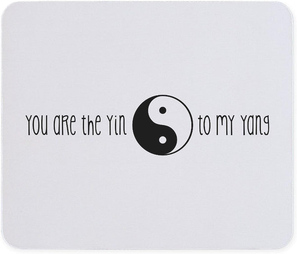 CafePress You are The Yin to My Yang Mousepad Non-Slip Rubber Gaming Mousepad