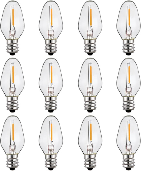 ZwwYvv LED Night Light Bulbs,C7 0.4 Watt Decorative Light Bulbs for Window Candles/String