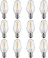 ZwwYvv LED Night Light Bulbs,C7 0.4 Watt Decorative Light Bulbs for Window Candles/String