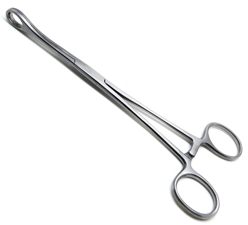 Premium Instruments Foerster Sponge Forceps 9.5" Straight Serrated Surgical Holding Veterinary Instruments