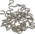 50Pcs 7/8 Inches Brass Plated Ceiling Hooks, Screw Hooks, Silver