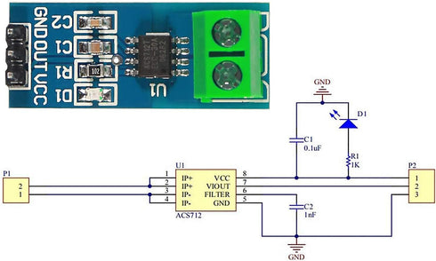 3PCS 30A Range Current Sensor ACS712 Module for Arduino (30A)