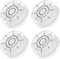 4pcs Small Circular Bubble Spirit Levels, Mini Round RV Leveling Tools for Travel Trailer, White