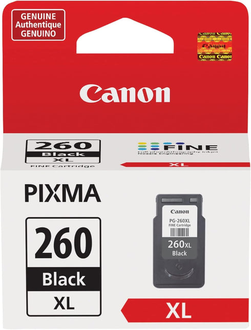 Canon PG-260XL Black Ink Cartridge, Compatible with TR7020, TS6420, TS5320 Printers